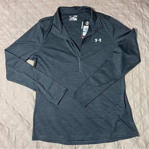Under Armour Womens Dark Gray Long Sleeve Heat Gear Pullover - XL